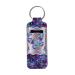 Bulopur Blue Sparkle Butterfly Chapstick Holder Keychains Clip-on Chapstick Sleeve Pouch Lipstick Holder Keychain Lip Balm Holder Key Chain for Travel Accessories
