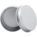 TsoLay 30ml Silver Aluminum Round Lip Balm Container with Screw Cap (Pack of 96) - Buy Online on GoSupps.com