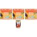 Italian Gourmet E.R. Bonomelli 100% Natural Fruit Infusion Papaya and Orange (Pack of 12) + Italian Gourmet Polpa 400g