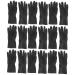 Beavorty 9 Pairs Hair Styling gloves Black Rubber Gloves Reusable Rubber coloring gloves hair salon gloves Hair Dye Gloves black barber little black man Hair Coloring Products