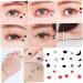 Eyeliner Stamp 2 in 1 Double-Head Waterproof Liquid Eyeliner Pen Make-Up Tool Black Heart Liquid Eyeliner - Buy Online on GoSupps.com