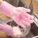BUSOTH Magic Silica Gel Frosted Rubber Cleaning Gloves Dust Removal Kitchen Household Gloves Dishwashing Gloves One Size Light gray - Buy Online on GoSupps.com