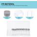 Heallily 8-Piece Compact Contact Lens Case Kit - Travel Eye Lens Container & Cosmetic Storage - Gray - Buy Online on GoSupps.com