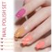 Pink Nail Polish Sets Nude Pink Series Nail Varnish Quick Dry & Long Lasting Pale Pink Natural Nail Polish for Women DIY Nail Art at Home No Need UV 13ML - Buy Online on GoSupps.com