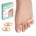 Welnove Tailor's Bunion Corrector Pads - 8 Pack Pinky Toe Protector for Overlapping Toe Bunion Cushion with Separator for Women Men Gel Bunion Shield for Foot Pain Relief Beige(Sport Spacers)
