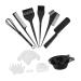 Beavorty hair dye color brush and bowl set 12-piece professional salon hair dye dye household tools dyeing brushes hairy handle hair hair treatment shoes hairy requirement hair dye set