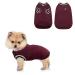 Dog sweater winter dog coats dog clothing soft warm dog sweater dog cats knitted pets costume jacket vest outfit for cold weather Small medium big dog puppies inside out red-l