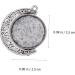 20 pcs Shaped Pendants Moon for Bracelet Pendant Photo Ancient Silver Rotation Crafting Tray Bezel 2.5X2.5cmx2pcs As Shownx2pcs - Buy Online on GoSupps.com