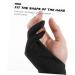 KALLORY 4pcs 2 Painting Gloves Fingerless Reduce Friction Man Black 17.5X7.8X0.2CM - Buy Online on GoSupps.com