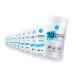 All-in-One Personal Protection Kits to GO - 10 Pack - With Plastic Gloves Hand Cleansing Wipes Disposable Face Mask