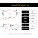 SERONI TR90 Irregular Frame Blue Light Blocking Glasses for Men & Women | Anti-UV Computer & Reading Glasses | Leopard Design - 57mm - Buy Online on GoSupps.com