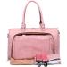 Miss Lulu 4pcs Baby Diaper Bag Set - Waterproof & Insulated Hospital Wrap (Pink) | International Shipping Available - Buy Online on GoSupps.com