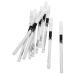 DRESSOOS 40 Pcs Lying Silkworm Eyeliner Lip Liner Pencil Eye Makeup Accessories Gel Wooden Pole White
