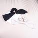 Dervivea Vintage Ribbon Bow Hair Tie Scrunchies Black Satin Hair Scrunchies Ribbon Bunny Ear Hair Rope Silk Elastic Hair Tiew Bowknot Ponytail Holder Hair Ties Decorative Hair Accessories for Women - Buy Online on GoSupps.com