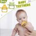 TinyHalo 2pcs Silicone Baby Teething Mittens - BPA Free, Anti-Drop, Adorable Chew Toys for Healthy Oral Development - Buy Online on GoSupps.com