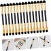 MUSISALY 15pcs Eye Shadow Brush Makeup Accessories Double Sided Makeup Brush Eyeshadow Fiber - Buy Online on GoSupps.com
