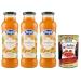 Italian Gourmet E.R. Yoga il Centrifugato con Turmeric Fruit Concentrate with Turmeric Orange Papaya and Carrot Fruit Juice without Added Sugar 680 ml Glass Bottle + Polpa di Pomodoro Italian Gourmet Polpa