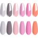 Vishine Gel Nail Polish Kit Set of 6 Color Pink Series UV LED Soak Off Gel 8ml Professional for Home Salon DIY Nail Art Gift Set - Buy Online on GoSupps.com