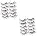LALAFINA 20 Pairs Fake Eyelashes Lash Mascara Eyelash Kits Makeup Mascara Eye Lash Strip Lash Fake 3d Make up 1 count (Pack of 1) As Shownx2pcs