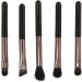Travel Makeup Brushes Set Cosmetic Brushes Set with Mirror Cap Soft Hair Brush Multifunctional Eyeshadow Brushes (Black) - Buy Online on GoSupps.com