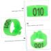 Levemolo 100 Pcs Pigeon Anklet Chicken Thighs Numbered Opening Pigeon Ring Chicken Foot Ring Baby Drumstick 1.3X1.3CM Green - Buy Online on GoSupps.com