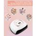 220W Gel Nail Lamp - UV Nail Lamp with Intelligent Sensor & 4 Timer Levels - Professional Nail Curing for All Gel Polishes - Removable Base & 57 LED Display - Buy Online on GoSupps.com