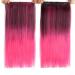 Clip Hair Extension Heat Resistant Wig Length 22 Inch Straight Synthetic Full Head Color Hair 22inches Red