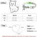 Didog Reflective Cat Neck Strap with Stainless Steel ID Shield - No Noise Adjustable Engraving for Kittens Cats & Small Dogs - Black XXS (14-20cm) - Buy Online on GoSupps.com