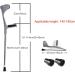 Forearm Crutches Lightweight Arm Cuff Crutch Ergonomic Adjustable Aluminum Crutches Great for Travel or Work Lucky Star Selfless dedication - Buy Online on GoSupps.com