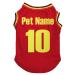 Petitebelle Customizable National Themed Dog Shirt Belgium Size XXXL Red XXX-Large