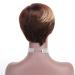 ZHENLISI Short Pixie Cut Ombre Brown to Golden Brazilian Human Hair Wig for Black Women - Fluffy Natural Daily Wig - Buy Online on GoSupps.com