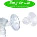 10 Pieces of Wearable Milk Pump Flanges - Compatible with Mercocy S12 Pro/S12/S9 | 5 Sizes of Milk Pump Accessories for Optimal Comfort - Buy Online on GoSupps.com