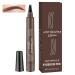 1 PCS Eyebrow Pencil Eyebrow Pen Waterproof Brow pen Microblading Eye Brow Pencils Long Lasting Natural Eyebrow Pen Dark Brown 1 count (Pack of 1) 01 Dark Brown