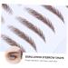 VINTORKY 4pcs Eyebrow Stickers False Eyebrows for Women Eyebrow Makeup Artificial Eyebrow 3d Cosmetic Make up 21x15cm Brown - Buy Online on GoSupps.com