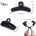 CLIPXY Premium 4.3 Inch Matte Coated Claw Clips Set - Bundle of 6 Sturdy Hair Clips for Thick Hair Women - Durable Hair Bands Included - Ideal for Everyday Wear - Buy Online on GoSupps.com