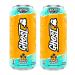 GHOST ENERGY Drink Sugar-Free Energy Drink Energy & Focus & Natural Caffeine L-Carnitine & Soy & Gluten-Free Drink (Tropical Mango 16oz 473ml) (PACK OF 2) (USA IMPORT)