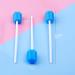 250 Pack Wellgler Disposable Oral Swabs - Sterile Sponge Mouth Swabs, Blue Plum Shape - Buy Online on GoSupps.com