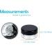 Houseables 3g Black Cosmetic Sample Jars, 50-Pack - BPA-Free Plastic Pots with Screw Cap Lid for Makeup, Nails, Jewelry - 3ml Empty Containers - Buy Online on GoSupps.com