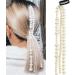 Minkissy Pearl Beads Strand Elegant Hair Chain Hair Extensions Barrettes Ponytail Decor For Women Bride Birthday Wedding Valentines Day Party - Buy Online on GoSupps.com
