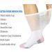 Women's Non-Binding Diabetic Socks - Wide Top, Loose Fitting, 4 Pairs White/Pink - Ideal for Diabetes, Edema, Medical, Hospital, Thick Ankle, Crew, Casual Dress Sox - Buy Online on GoSupps.com