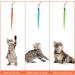 Interactive Cobee Cat Toys with Springs - 6 Colorful Plush Worms & Bells for Cats - Retractable & Replacement Furry Tail Toys - Buy Online on GoSupps.com