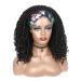 Hanne Fashion Headband Wig Short Dreadlock Goddess Hand Braided Twist Synthetic Wigs for Black Women - Daily Cosplay Braided Curly Wig 1B - Buy Online on GoSupps.com