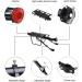 DIRZA Rear Bike Rack - Adjustable Alloy Bicycle Cargo Rack, 115 lbs Capacity, Easy Install - Black - Buy Online on GoSupps.com