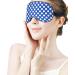 Buy Women's Adjustable Blue Sleep Mask with White Polka Dots | Comfortable Eye Shades for Better Sleep - International Shipping - Buy Online on GoSupps.com