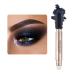 LOKFAR Eye-Shadow Stick Makeup Cosmetics Eye Brightener Stick  Rotatable Cream Eye Shadow Pencil  Glitter Shimmer Eyeshadow Stick with Soft Brush for Eye Makeup (12 Smoky Gray-black)
