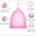 Ella y Yo Menstrual Cups - 2 Sizes L Sterilizer & Cotton Bag | 100% Soft Medical Silicone Washable & Reusable - Buy Online on GoSupps.com