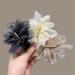 scicent Hair Clips Solid Black Color Flower Hairpin French Barrette with Soft Chiffon Fabric for Women Girls Hair Barrettes Accessories Black 5107 - Buy Online on GoSupps.com