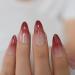 24PCS Dark Red Ombre French False Nails - Medium Long Almond Stiletto Press On Nails for Manicure - Buy Online on GoSupps.com