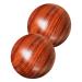 Beavorty 2st solid wood massage ball handbal handbal chinese balls for hand chinese balls against stress foot massage cladding massage ball training ball for the hand round hand balls 5.00x5.00cm brown