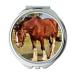 Mirror Compact Mirror animal equine farm pocket mirror portable mirror